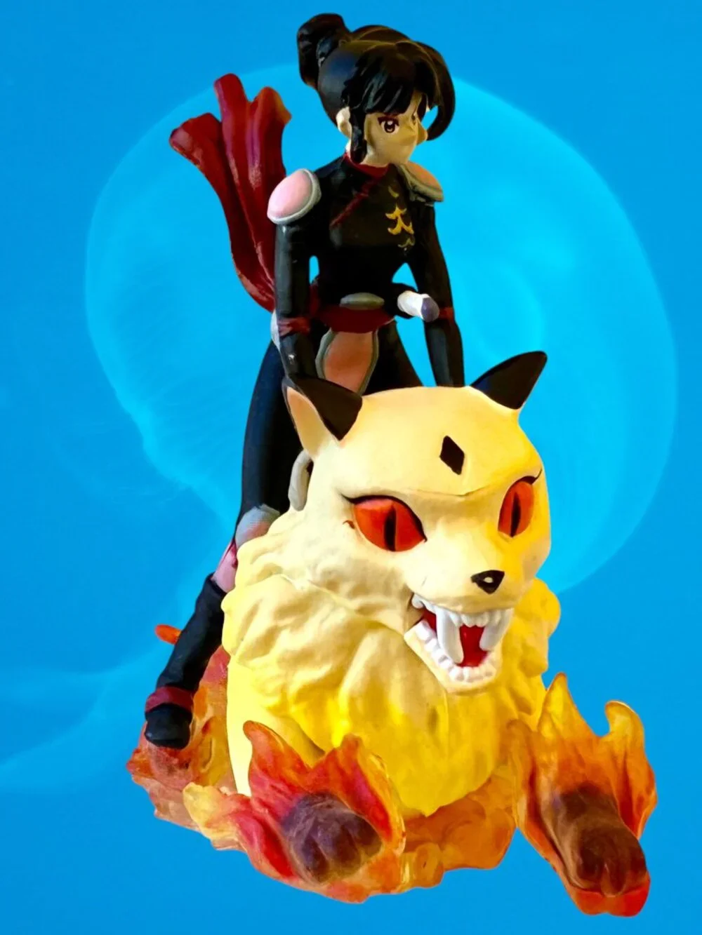2005 Toynami InuYasha Mini Figurines Sango And Kirara Demon Slayer